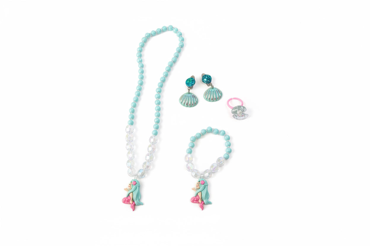 Blue Mermaid Jewelry Set
