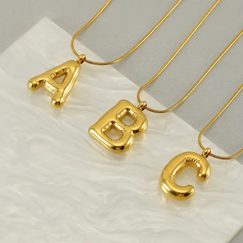 Bubble Letter Necklace