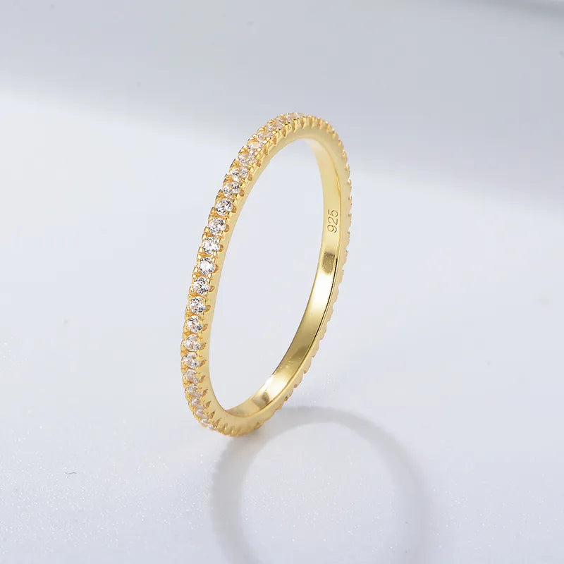 Pave Thin Stack Ring