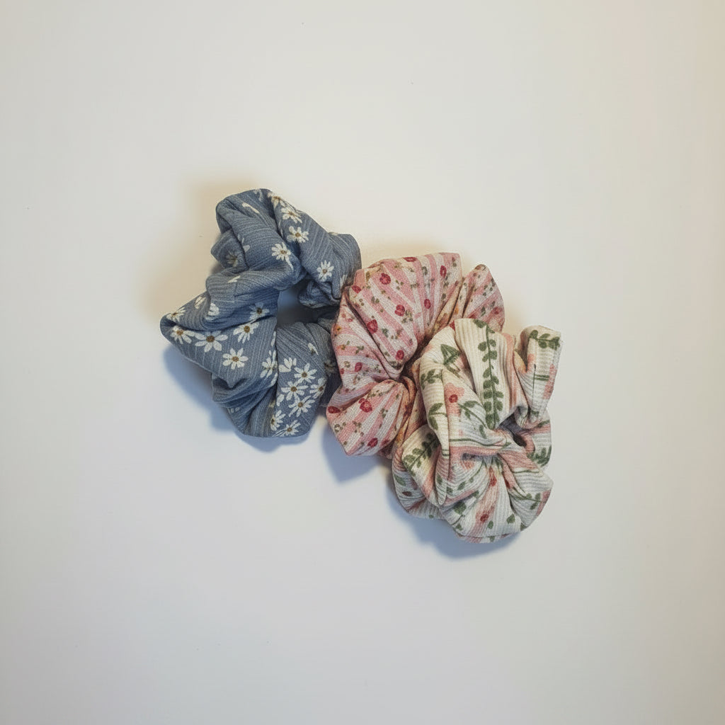 Flowers Scrunchies