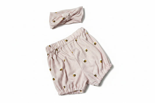 Bumble Bee Bloomer & Headband Set