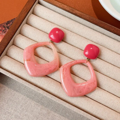 Gloss Square Earrings