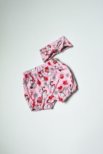 Strawberry Goose Bloomer & Headband Set