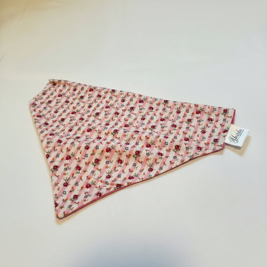 Rosy Stripes Pet Bandana