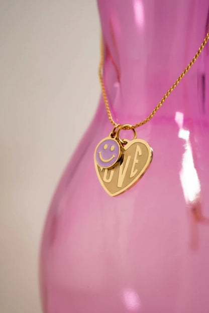 Epoxy Smiley Face Charm