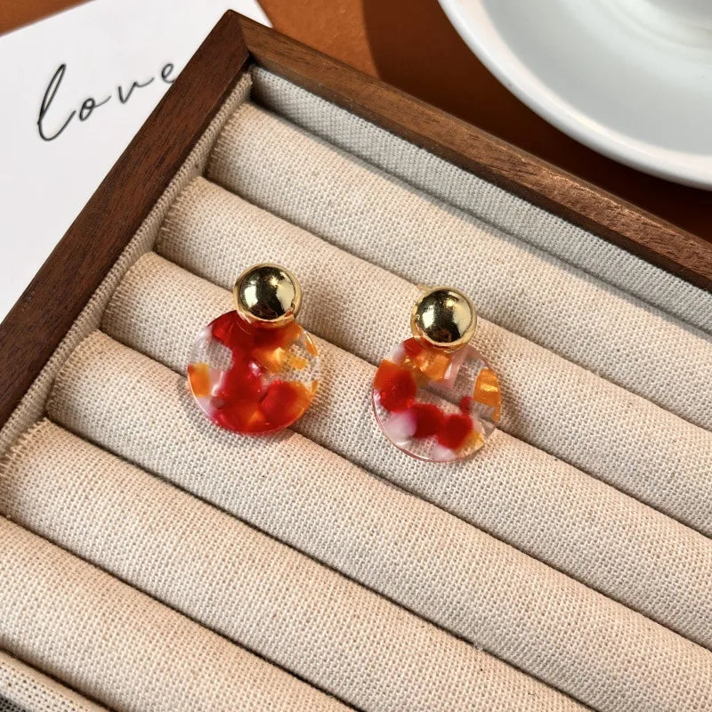 Marble Drop Earrings