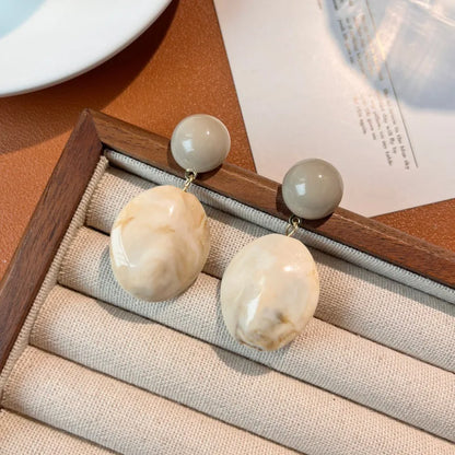 Stone Drop Earrings