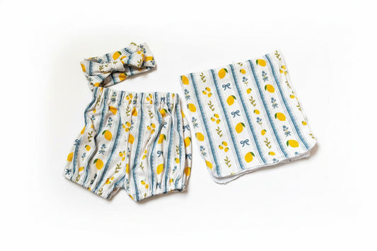 Lemon Blossom Bloomer & Headband Set