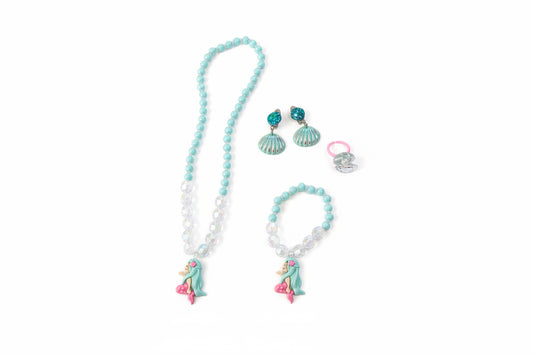 Blue Mermaid Jewelry Set