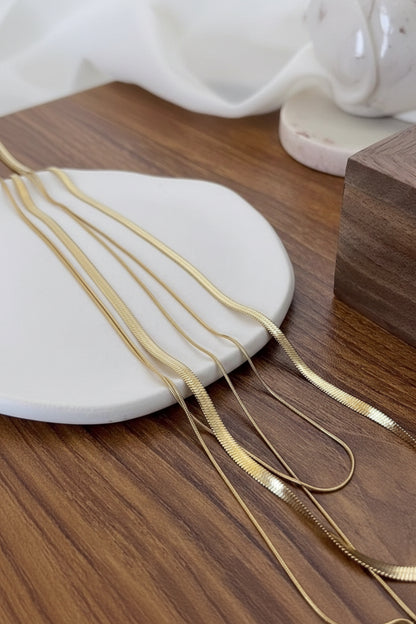 Triple Layer Snake Necklace