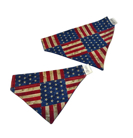 US Flag Pet Bandana