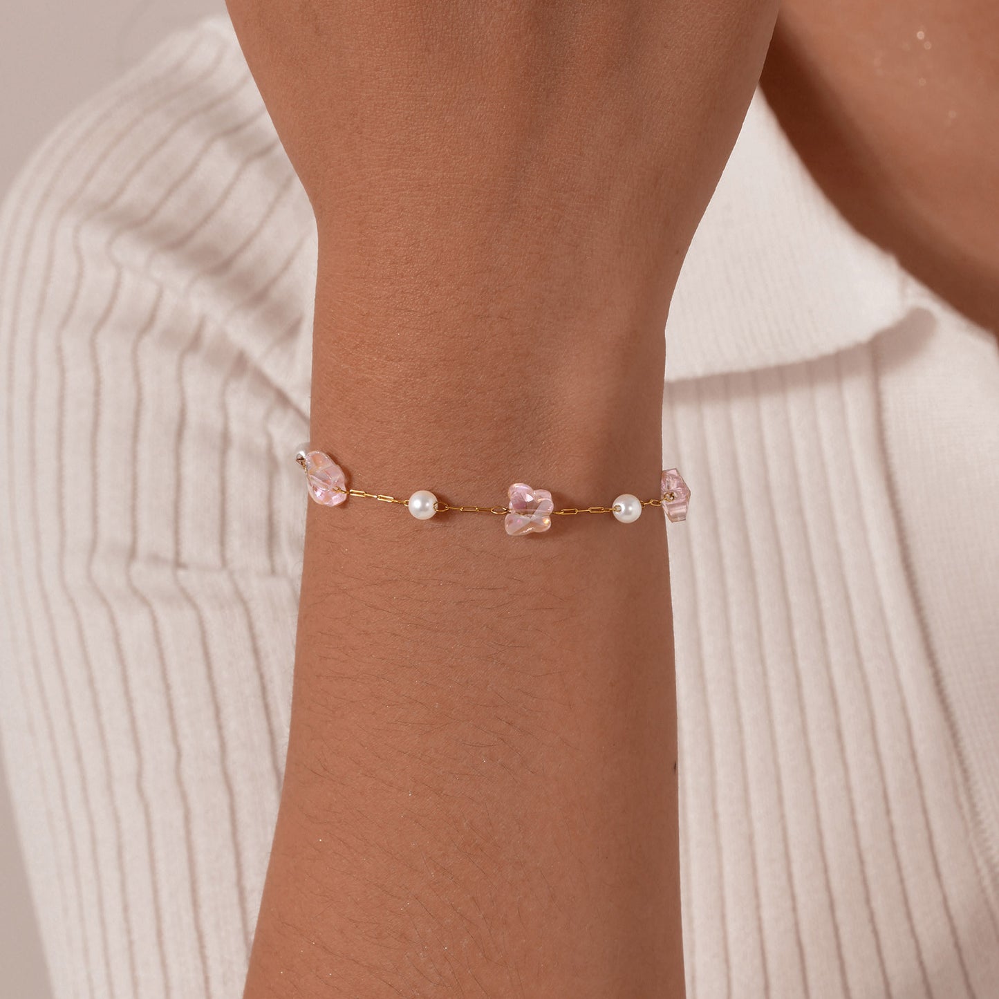 Pink Butterfly Bracelet