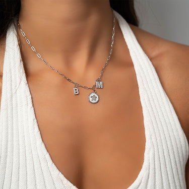 Paperclip Chain Necklace Stainless Steel
