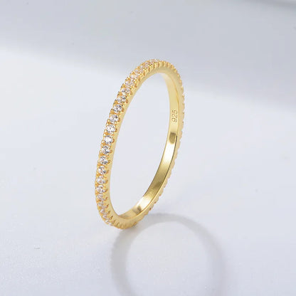 Pave Thin Stack Ring